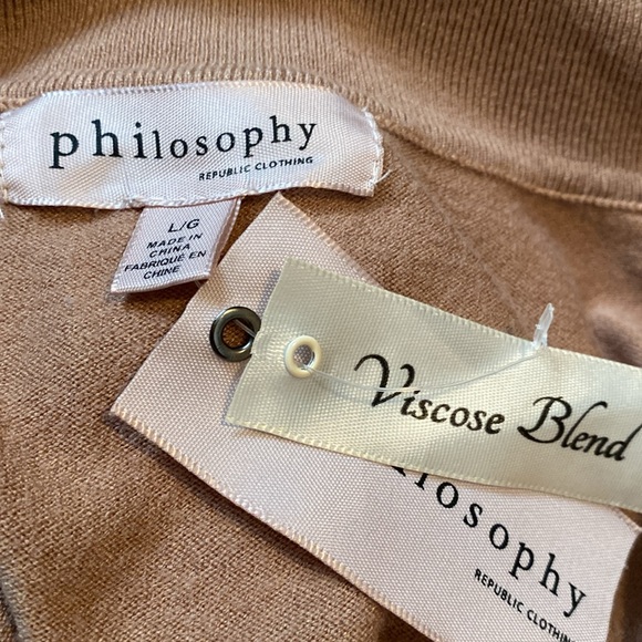 Philosophy Knit Polo Sweater Dress Size Large NWT - Picture 5 of 10